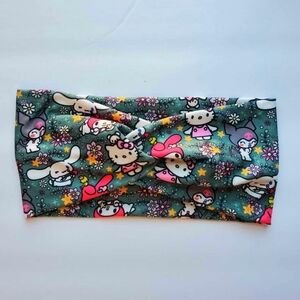 Headband bunny, kitty green floral
